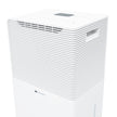 White Westinghouse AWHD-40L dehumidifier by JET INDIA, displaying a sleek design with control panel and water collection tank.