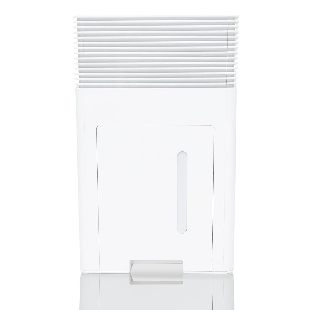 White Westinghouse AWHD-40L dehumidifier by JET INDIA, showing the appliance with digital controls and a water tank in a modern setting.