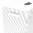 White Westinghouse AWHD-40L dehumidifier by JET INDIA showing front view with digital control panel and water collection tank.