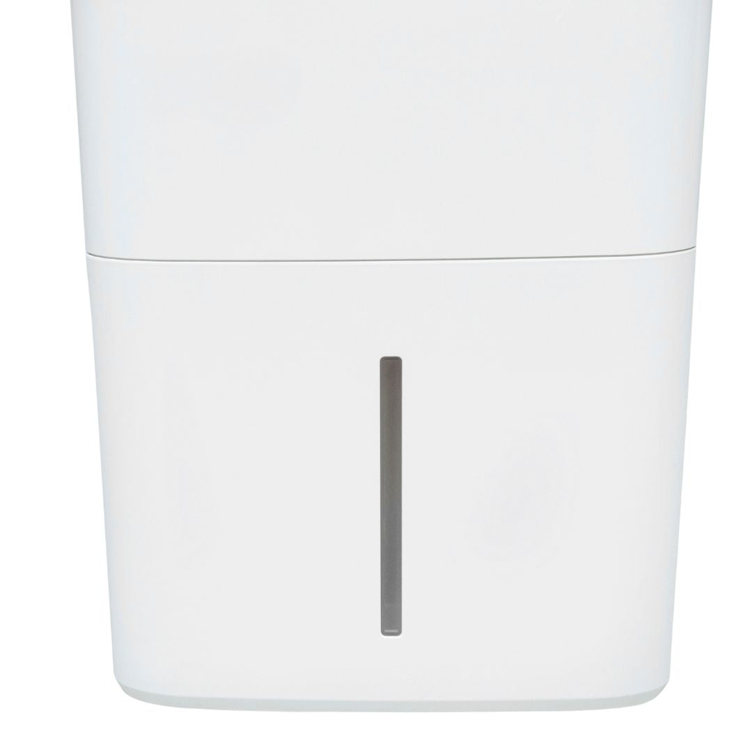 White Westinghouse AWHD-307L dehumidifier by JET INDIA, showing a compact appliance with digital controls and water collection tank.