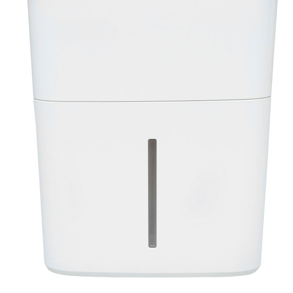 White Westinghouse AWHD-307L dehumidifier by JET INDIA, showing a compact appliance with digital controls and water collection tank.