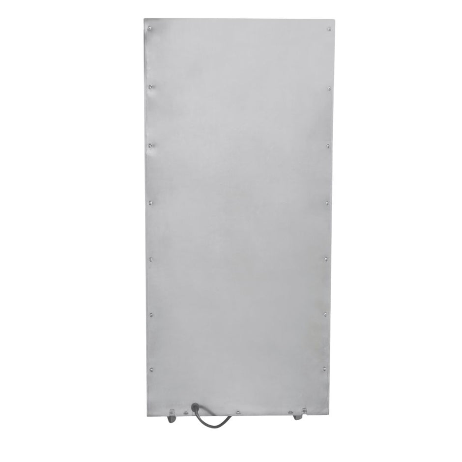 White Westinghouse WDE-190S dehumidifier by JET INDIA showing front view with digital controls and vents for 190 liters per day moisture removal.