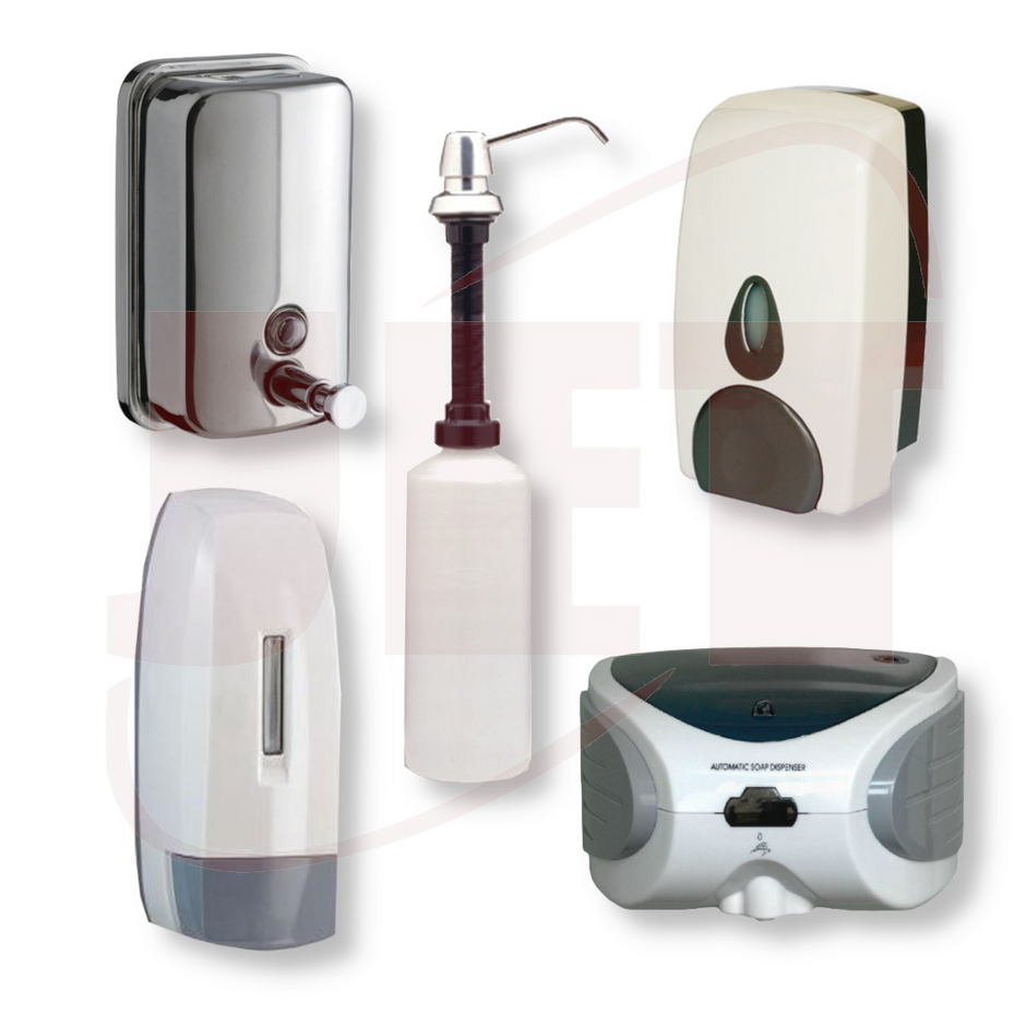Washroom equipment electric soap dispensers